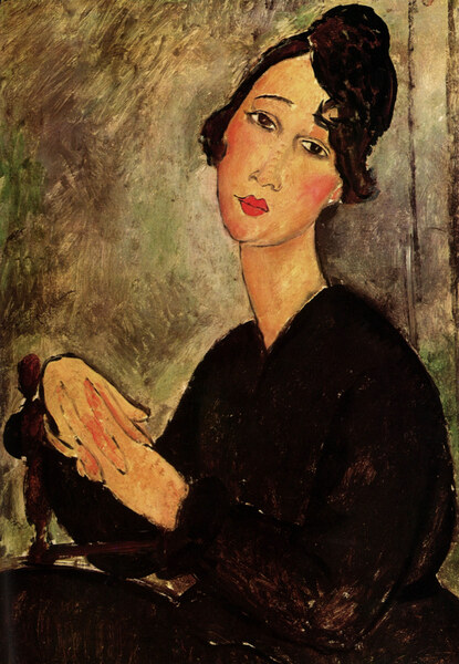 Modigliani - Portrait of Dedie by Modigliani